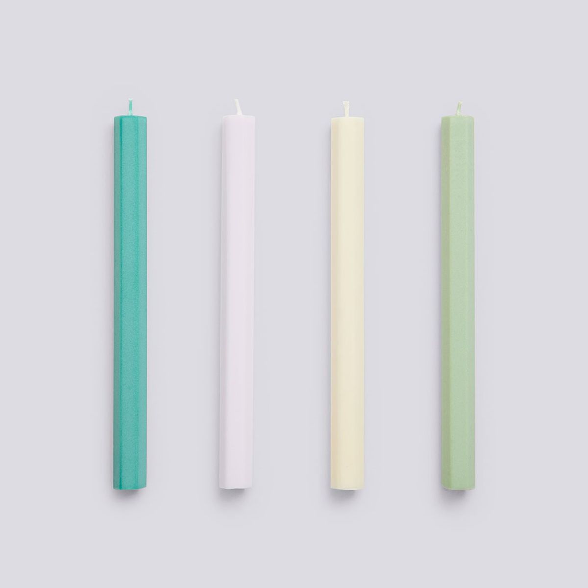 Hexagon Candle Pastel Set of 4