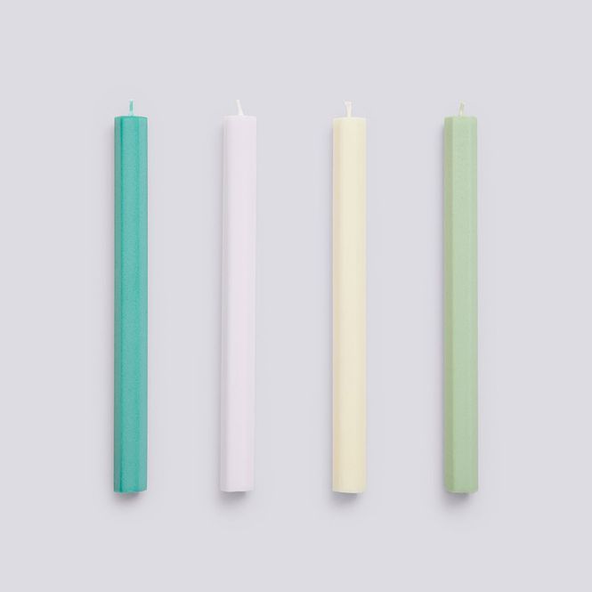 Hovedbilde Hexagon Candle Pastel Set of 4