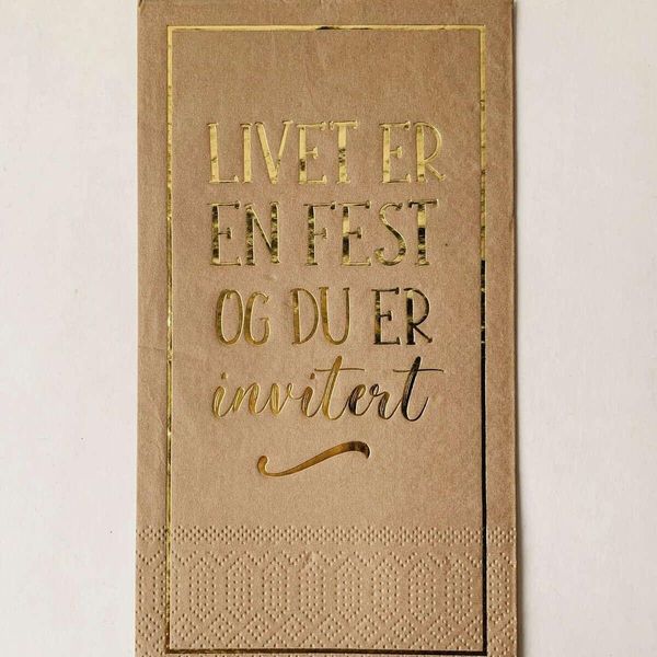 Hovedbilde Serviett Buffet - Livet Er En Fest