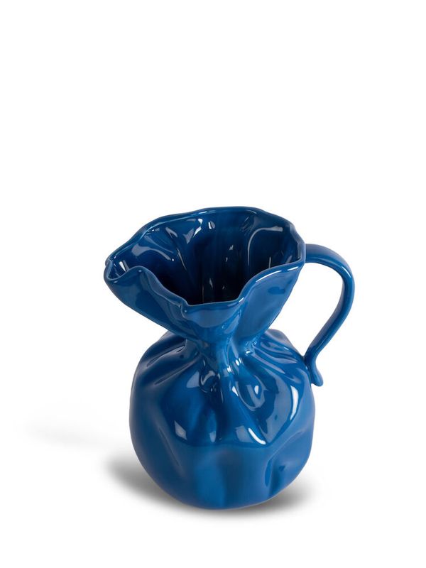 Vase Crumple Blå