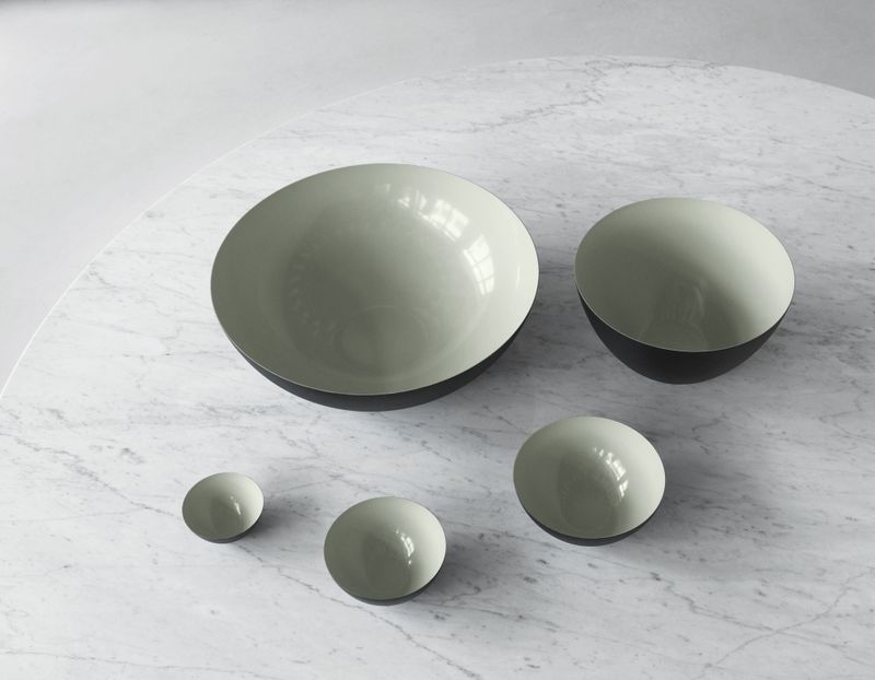 Krenit bowl Ø 12,5 cm - 30 cl - Dusty green