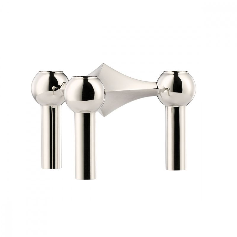 STOFF Nagel Candle Holder - Sølv 