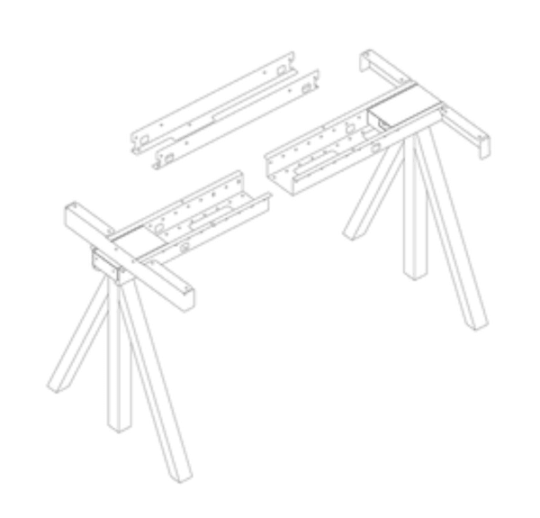 Hovedbilde Height adjustable table frame