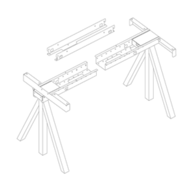 Hovedbilde Height adjustable table frame