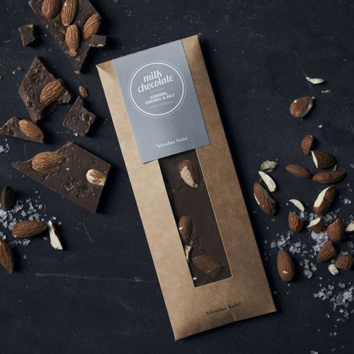 Milk Chocolate, Almonds, Caramel and Salt 