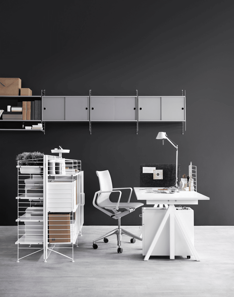 Height-adjustable work desk 180x90