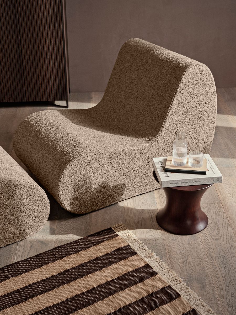 Rouli Center Module Pure Bouclé - Off-white