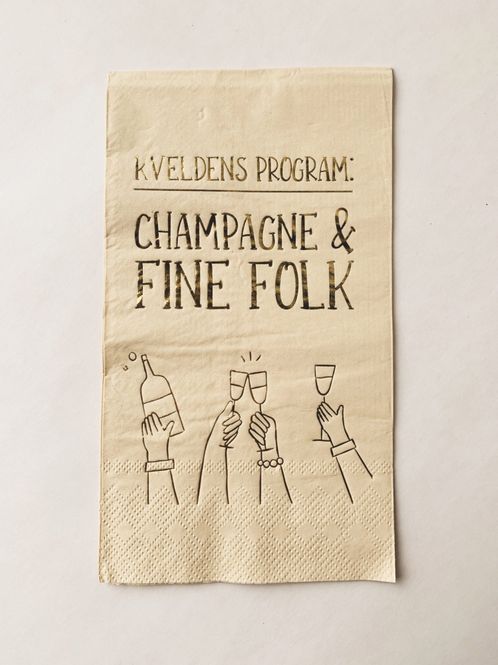 Hovedbilde Serviett Buffet - Champagne & fine folk
