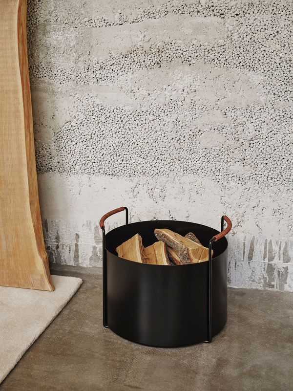 Port Firewood Bucket - Black