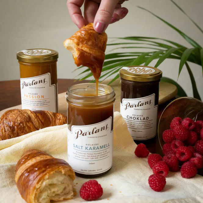 Hovedbilde Karamellsaus på Glass - Salt Karamell