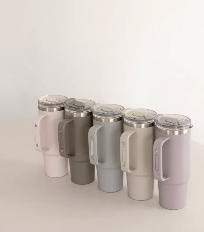 Thermo Cup with Straw - Soft Rose - 885ml
