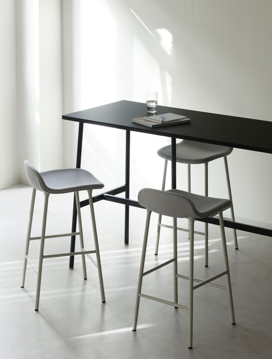 Form Barstool 65 cm Steel Full Upholstery