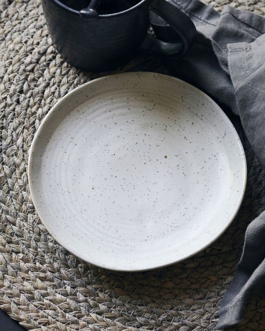 Hovedbilde Kaketallerken, Pion, Grå / Hvit