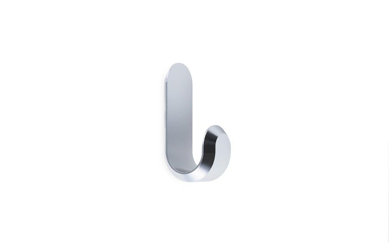 Curve Mini Hooks Silver (2 pcs)