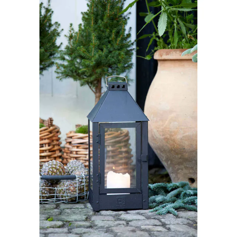 Black Midi Lantern