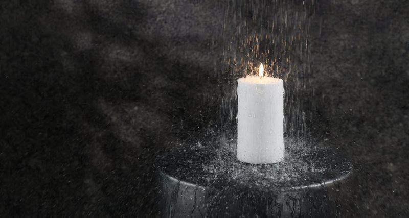 Outdoor Pillar Candle Smooth W8,4 x H15 cm