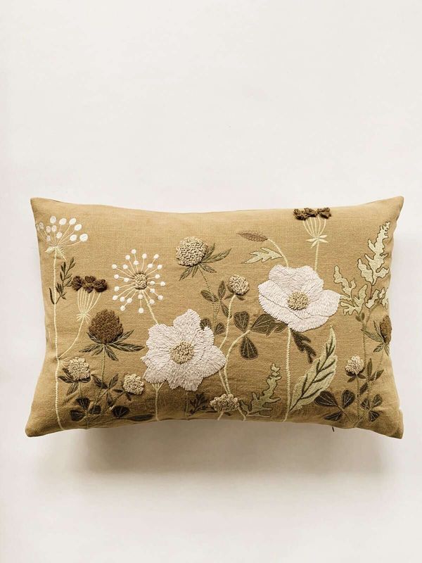 Putetrekk Broderi 40×60 Cm Eng Sennep