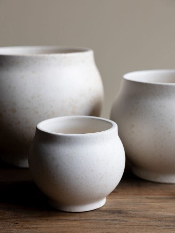 Berghalla Liten Krukke off-white