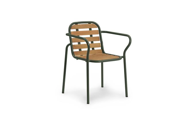 Hovedbilde Vig Armchair Robinia Wood/Dark Green UTSTILLING