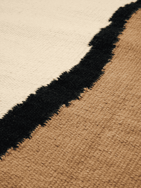 Hovedbilde Soil Kelim Rug - Dark Sand/Off-white