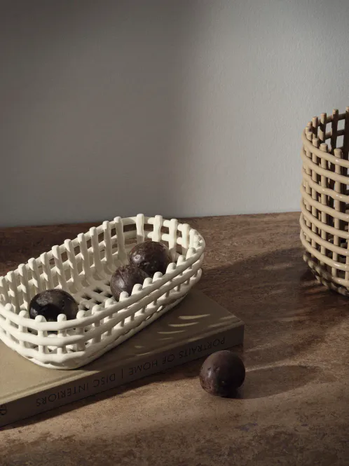 Hovedbilde Ceramic Centerpiece Basket Oval