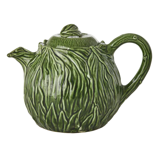 Bilde av Ceramic Teapot - Green - Hand Painted