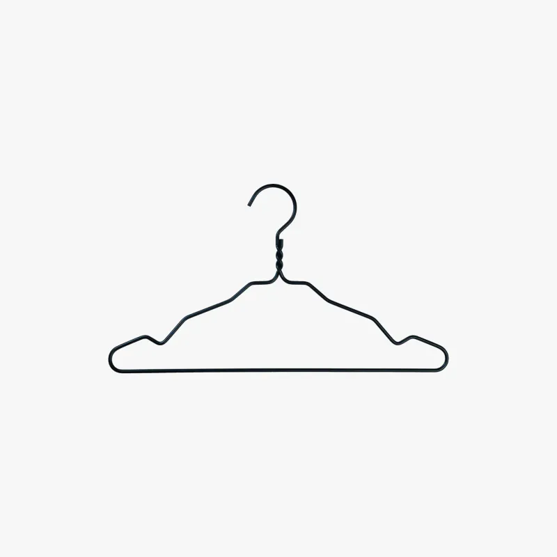 Alu Hanger w. notch - Black (5 pcs.)