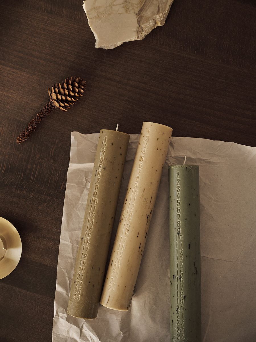 Mura Advent Candle - Ash Brown