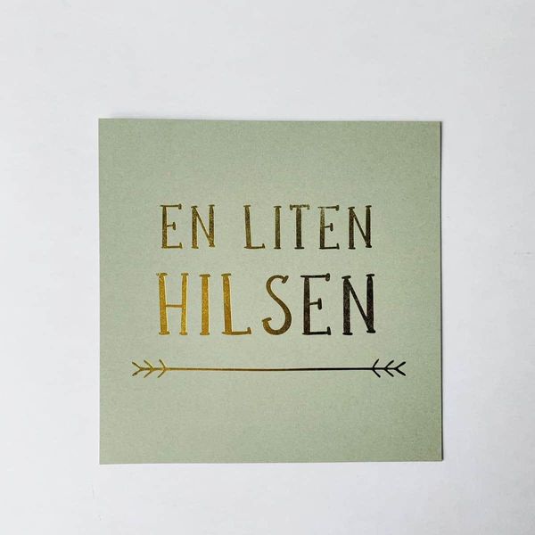 Hovedbilde Kort M Konvolutt 12×12 Cm «En Liten Hilsen»