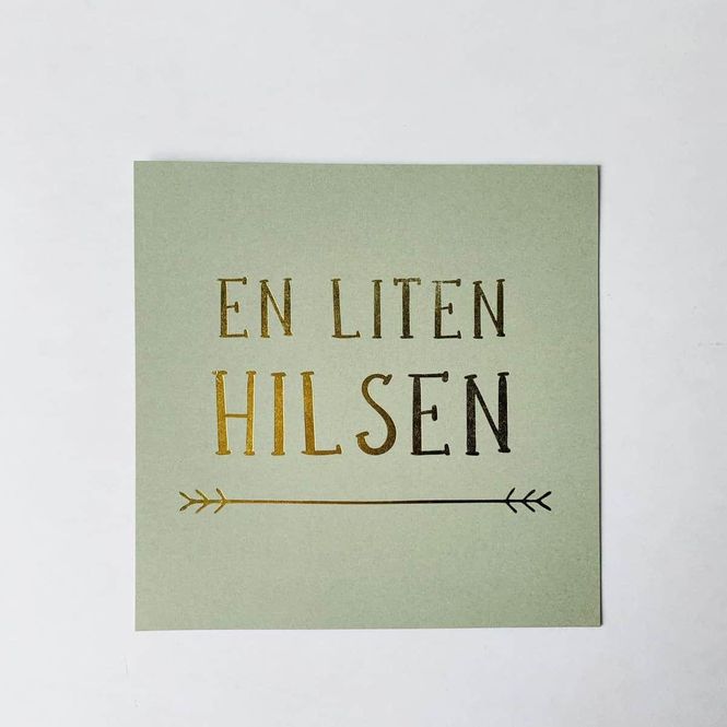 Hovedbilde Kort M Konvolutt 12×12 Cm «En Liten Hilsen»