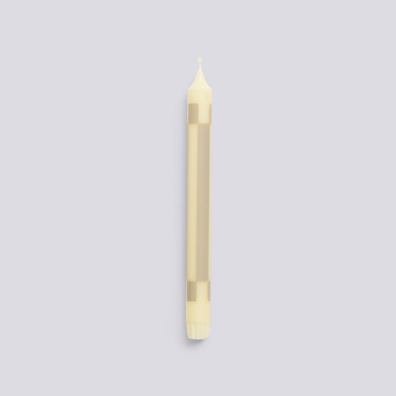 Pattern Candle - Cream & Sand