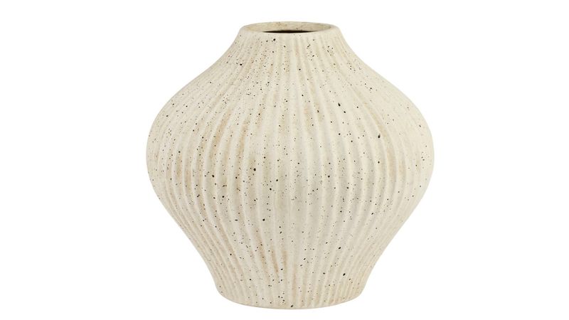 Vase Con H25xØ27cm Hvit/Dot