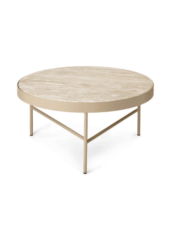 Travertine Table - Large - Cashmere