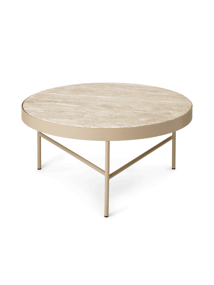 Travertine Table - Large - Cashmere