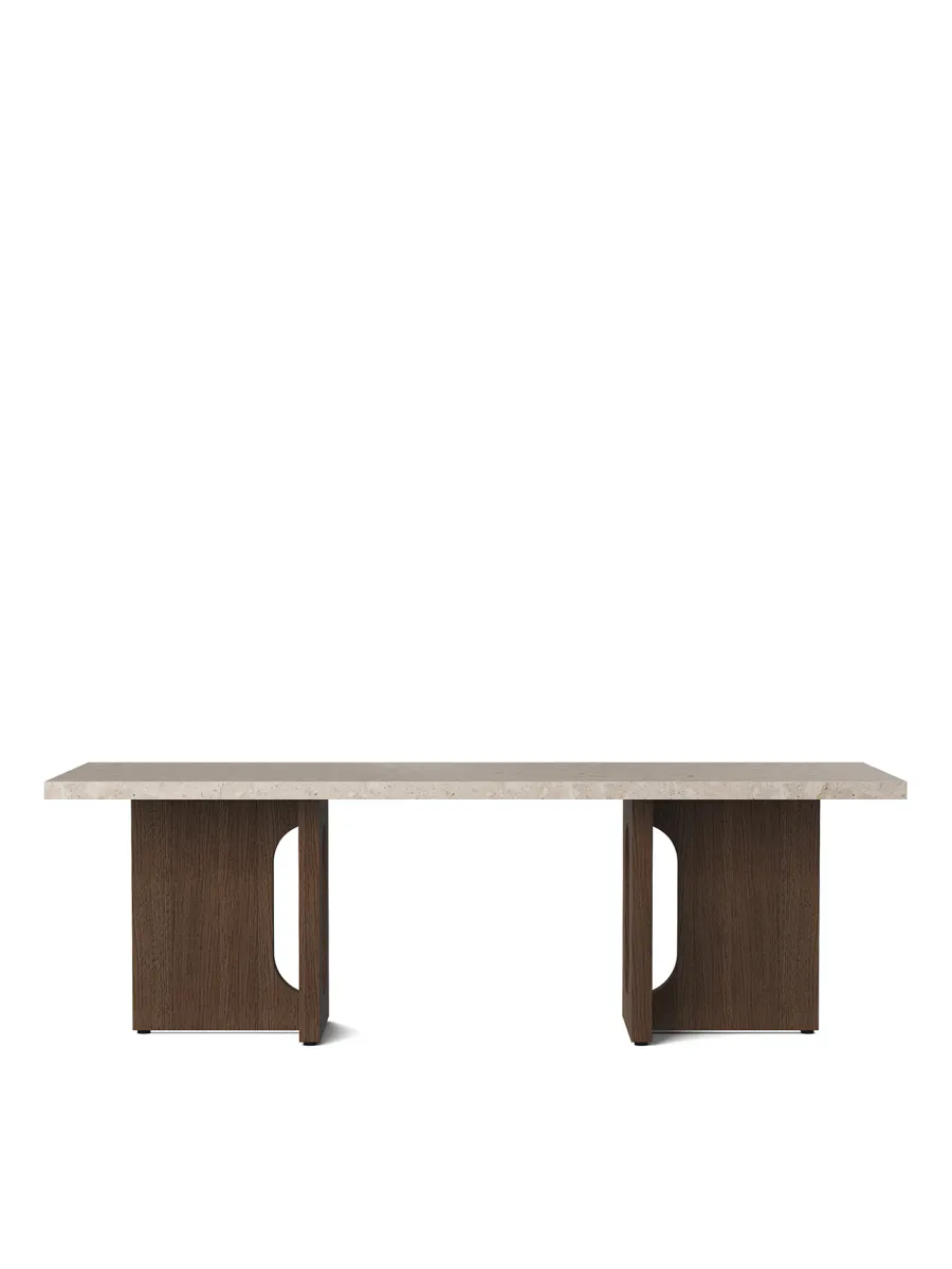 Androgyne Lounge Table, wood/marble