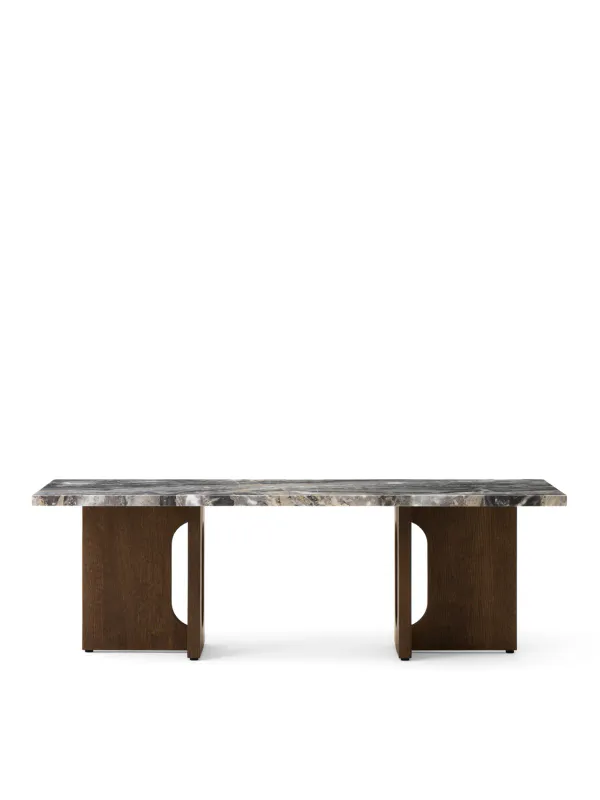 Androgyne Lounge Table, wood/marble