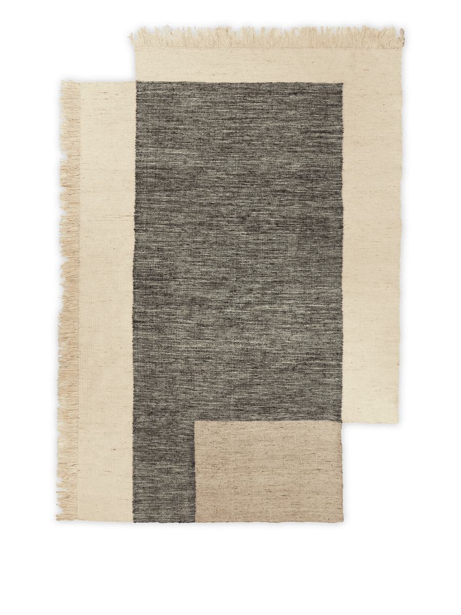 Counter Rug - Charcoal/Off-White