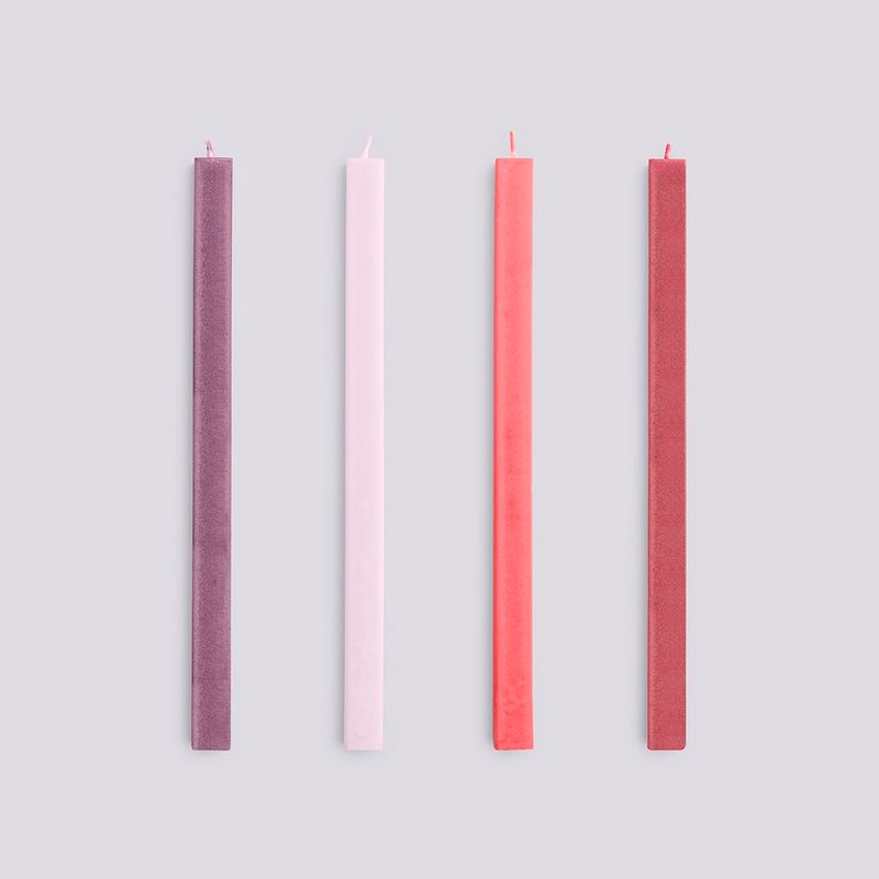 Square Candle - set of 4