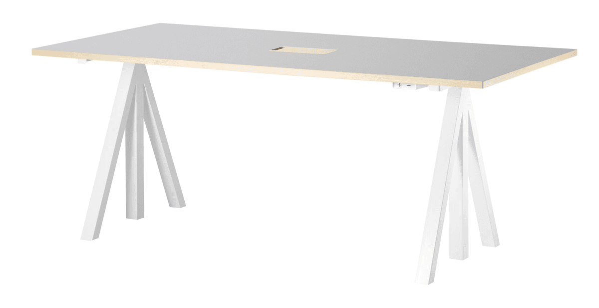 Height-adjustable work desk 180x90