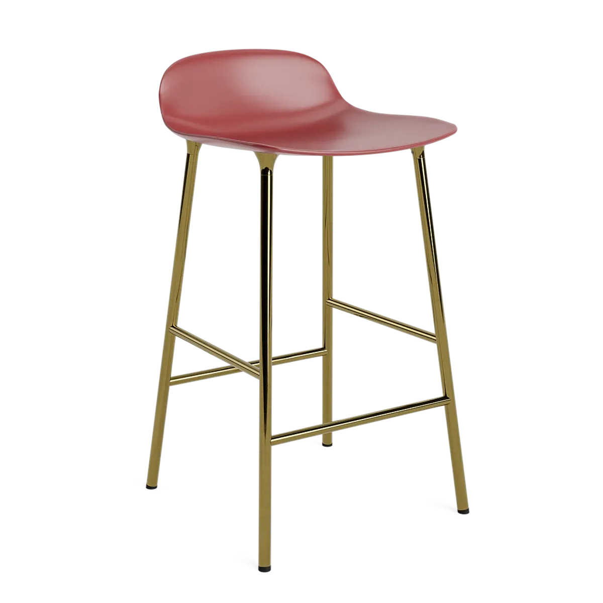 Form Barstool 65 cm Brass