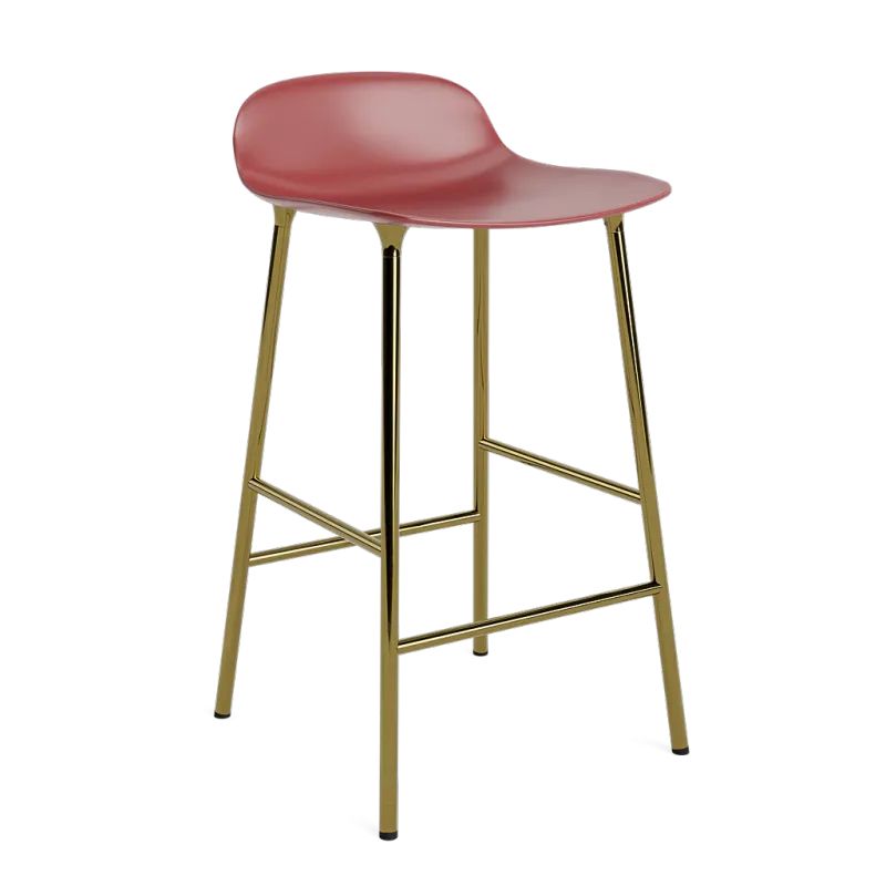 Form Barstool 65 cm Brass