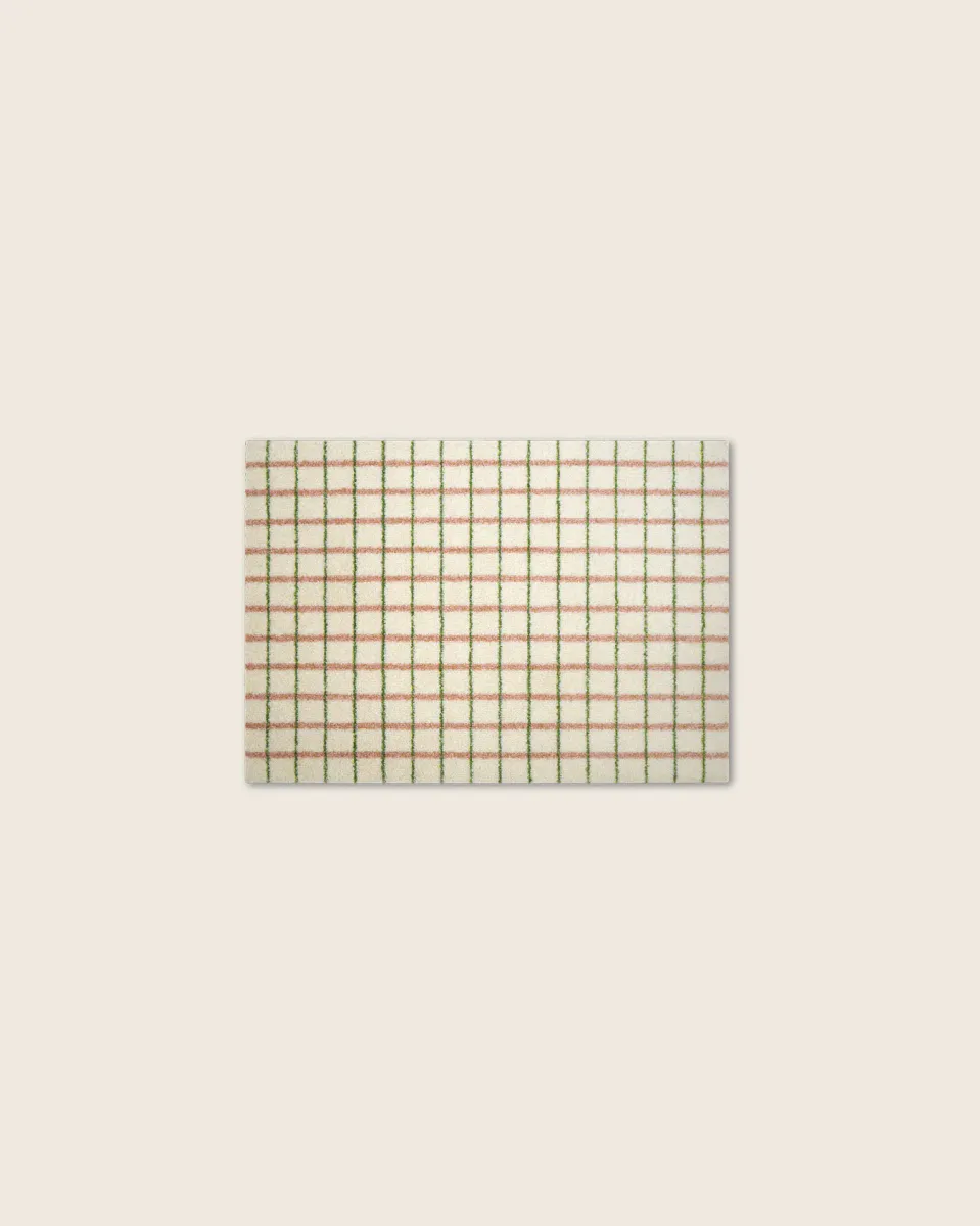 Grid Lime Candycane dørmatte