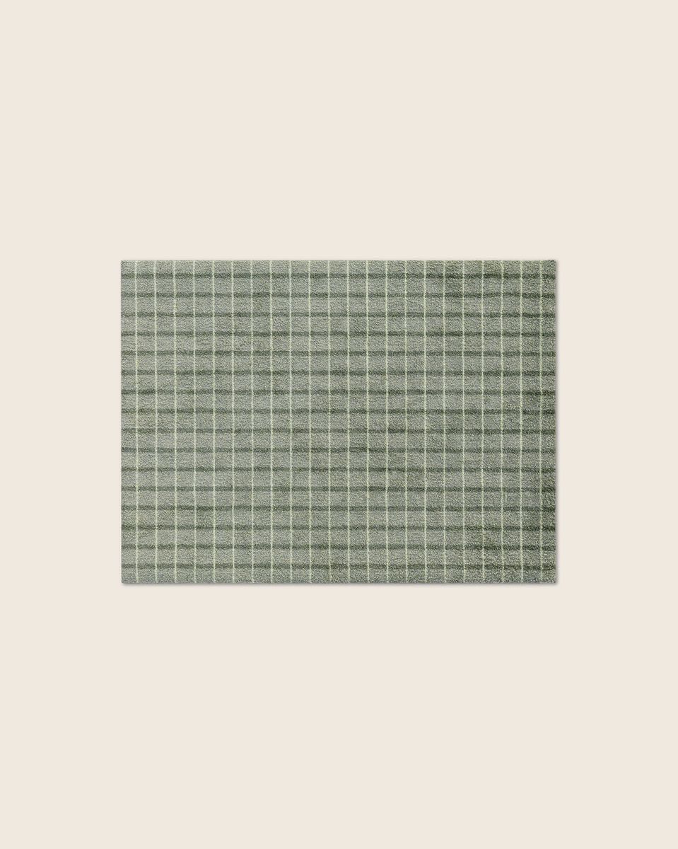 Grid Matcha Lemon dørmatte