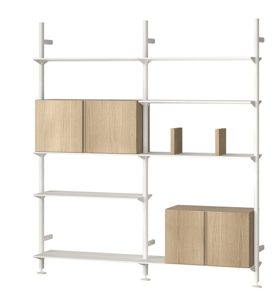 Hovedbilde Pira G2 Hvit/Eik Veggmontert UTSTILLING