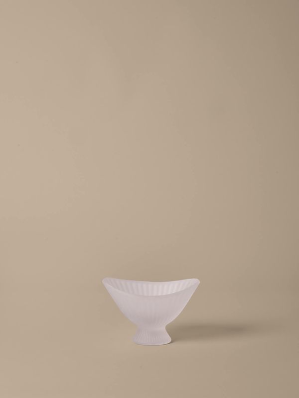 Fountain Glass Bowl - 19 - Frosted
