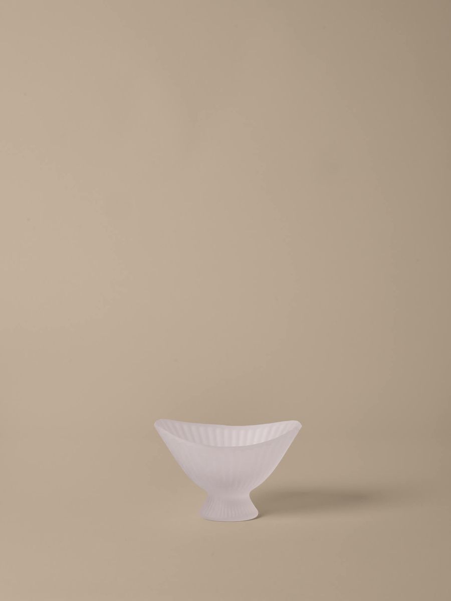 Fountain Glass Bowl - 19 - Frosted